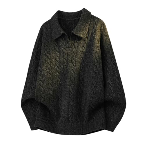 Pull en tricot homme à revers idéal pour les journées fraîches d'automne au bureau