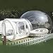 USA Warehouse Inflatable Bubble House Outdoor Transparent Commercial Grade Tarpaulin PVC Bubble Tent House with Blower Clear Dome Balloon Garden Tent, 10FT Diameter Bubblen, 6FT Tunnel