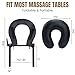 Massage Face Cradle with Cushion Massage Table Headrest, Fit Most Massage Table, Memory Foam, Adjustable