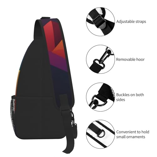 Sac de poitrine à dégradé géométrique pour homme dynamique - 6
