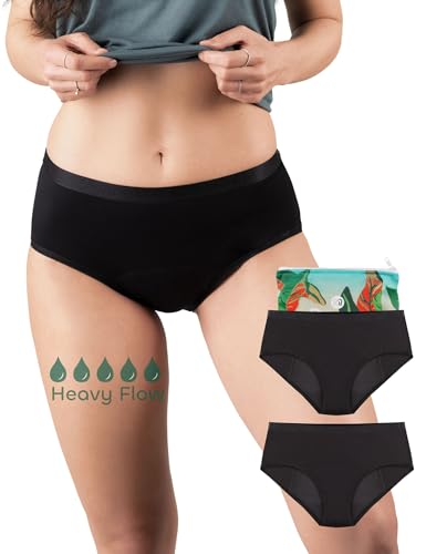 Perioden-Slip, Nighttime Hipster Heavy Flow, Menstruations-Unterwäsche...