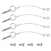 Kohree Bimini Top Quick Release Pin 1/4 inch Diameter w/Lanyard Prevents Loss, Full 316 Stainless Steel, Bimini Top Pin, Boat Marine Hardware with 4 Installation Screws (4 Pack)