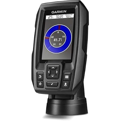 Garmin StrikerTM 4 Fishfinder Worldwide Version w/77/200kHz - 4-Pin Transducer w/Transom & Trolling Motor Mounts