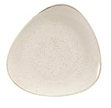  Churchill Stonecast -Triangle Plate Teller- Durchmesser: Ø26,5cm, Farbe wählbar (Nutmeg Cream)