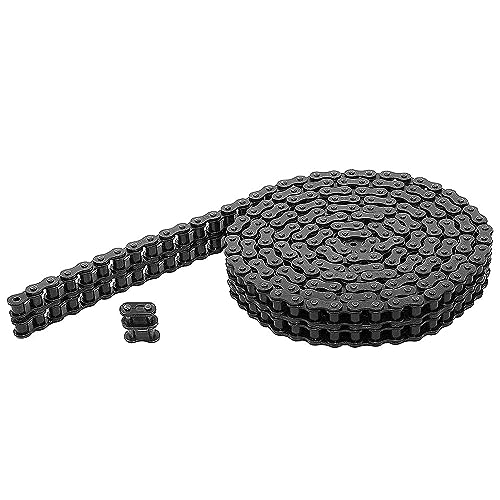 MAPLE ACE 50H-2 Heavy Duty Roller Chain Double Strand 10 Feet Plus Connecting Master Link