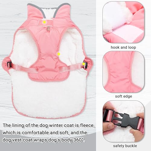 Manteau d'hiver pour chien protégeant les petits chiens du vent et du gel - 5