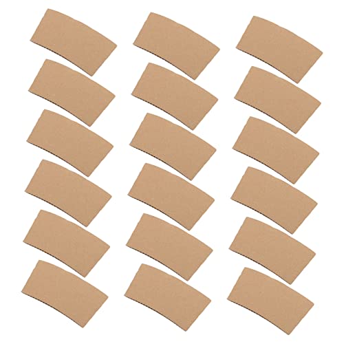 100Pcs Heat Resistant Paper Cup Sleeves Non Slip Insulation Protectors for Beverages Durable Skid Design for Mugs Tumblers and Bottles
