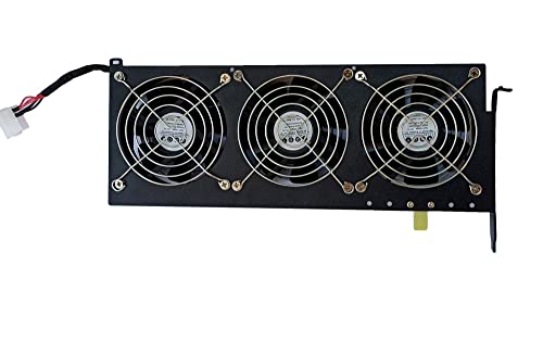 Image of 4 DOT FOURDOT COOLINGS 11 inch Graphic Card Cooling Fan - Triple 92mm Fans, 3000 RPM, 135 CFM, Silent 30dB, 4Pin Connector, Desktop Compatible