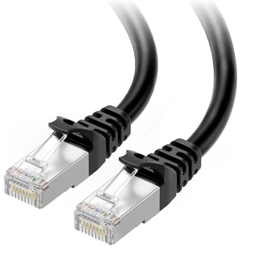 Image of Cable Matters 10Gbps Snagless Shielded Cat 6A Ethernet Cable - 20ft, Cat 6A Cable, Cat6A Cord, Ethernet Cord, Black