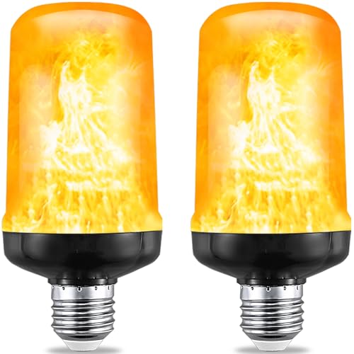 JAHEKS Flame Light Bulbs, Flickering Light Bulb with 4 Modes