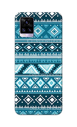 Image of PRINTFIDAA Coloured Tribal Pattern Hard Back Cover for Vivo V20 / V20 2021 Back Cover -(P6) KAT1008