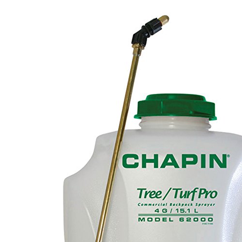 Chapin International 62000 Tree And Turf Pro Commercial Backpack Sprayer With Control Flow Valve Technology For Fertilizer, Herbicides And Pesticides, 4 Gal, Translucent White #TOP4