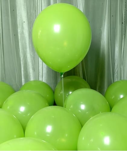 Image of 90 Pack Light Green Balloons 18 inch Green Latex Big Balloons for Party Decorations and Events ZWZLIULIAN