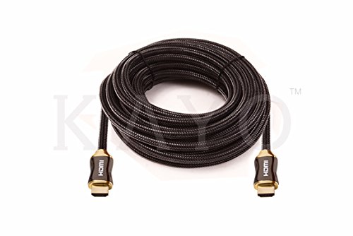 Kayo 4K Hdmi Cable High Speed Hdmi 2.0 Cable 18Gbps[Supports 4K Hdr,Uhd,3D,2160P,1080P,Ethernet]-Premium Nylon Braided Hdmi Cord-Audio Return(Arc),Xbox 360,Ps4/Ps3 (40Ft -1Pk) #TOP3
