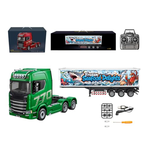 1/18�X�P�[�� RC 6x4 770S �f���[�e�B�[�g���b�N �①�R���e�i�g���[���[�t�� | RC�ݕ��A���Z�b�g�A��֋쓮�t���g���N�^�[�g���b�N�A��l�p�R���N�^�[���f���B
