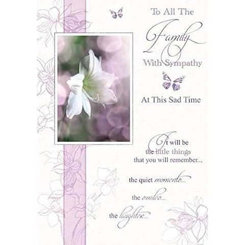 Sympathy Card - to All The Family with Deepest Sympathy Cover