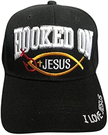 Hooked On Jesus Christian Embroidered 