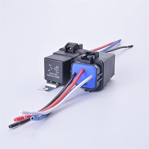 Relé de coche 24V 5 pines 80A impermeable con arnés de cables 105mm para motor y luces 2