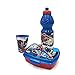 Set merende porta merenda bambini in plastica bottiglia da 400 ml 1 tazza 1 contenitore(spiderman)