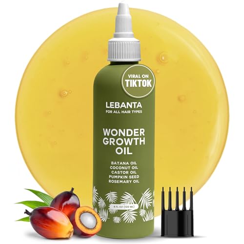 Lebanta Batana Oil For Hair Growth - 100% Pure, Raw & Natural Blend With Organic Castor, Pumpkin...