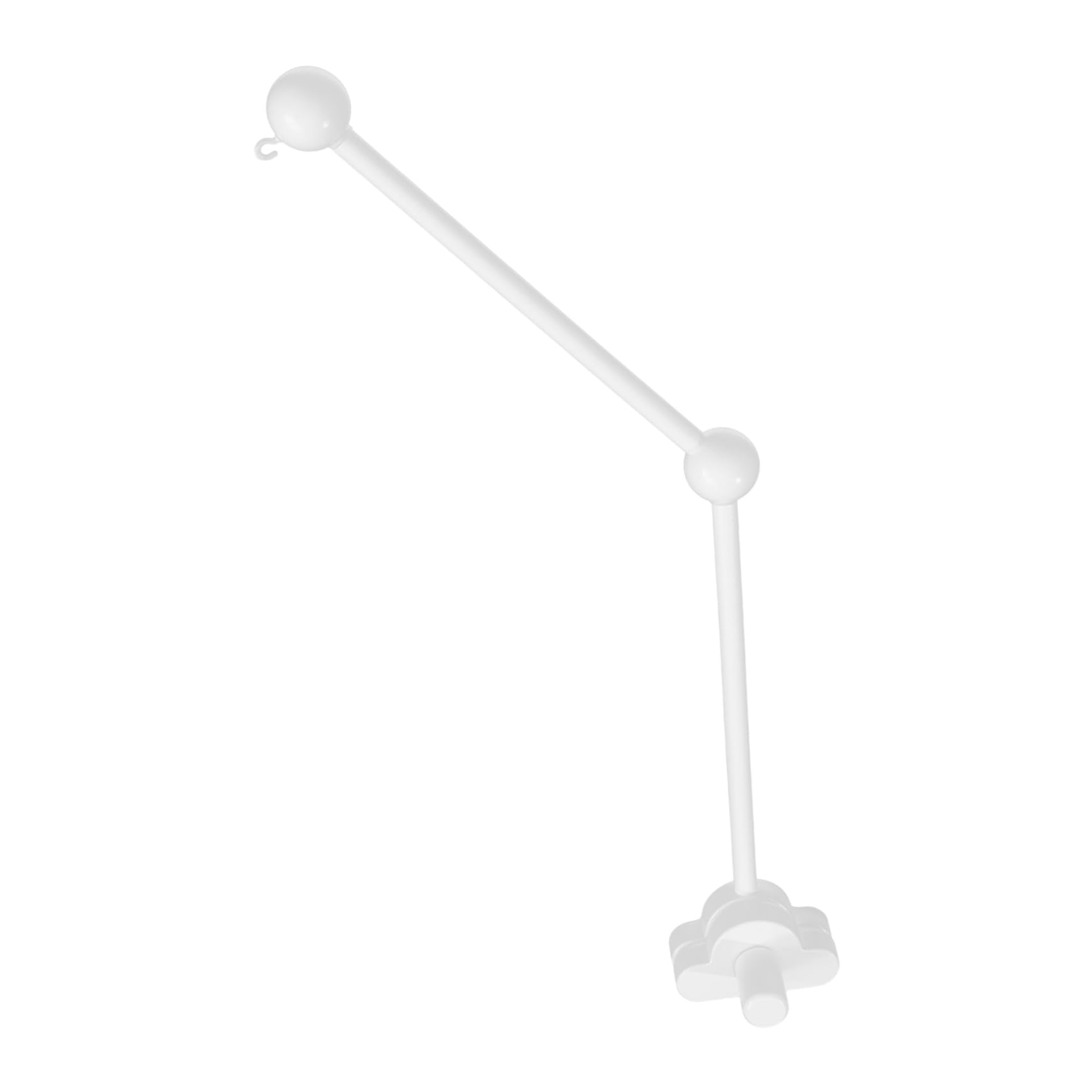 Kisangel Mobile-Halterung Aus Holz Für Kinderbett Mobile-arm Mit Wolken-Design Zubehör Für Babybett Dekoration Für Kinderzimmer Einfach Zu Montieren