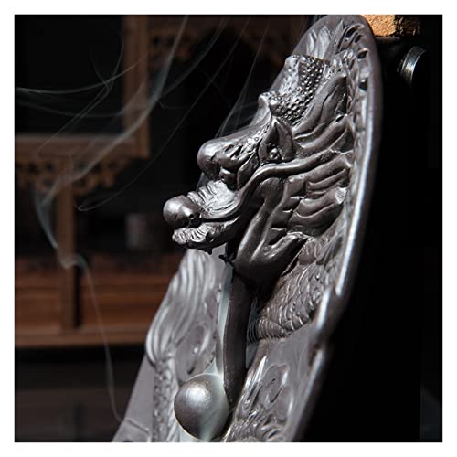 Brûleur d'encens dragon backflow en céramique pour méditation et déco