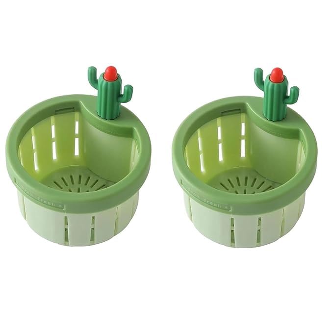 TARNENTTA Kitchen Sink Drain Strainer Press Automatic Dumping Basket Kitchen Waste Collector Filter Multi-Functional Home Use Cactus Sink Draining Basket Filter Net Lifting Basket Sink (Pack of 2 (B0DCZ97NTV) Amazon Price History, Amazon Price Tracker