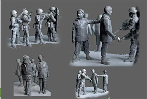 Figura de resina sin pintar escala 1:72 Belbek Airport 9 pcs