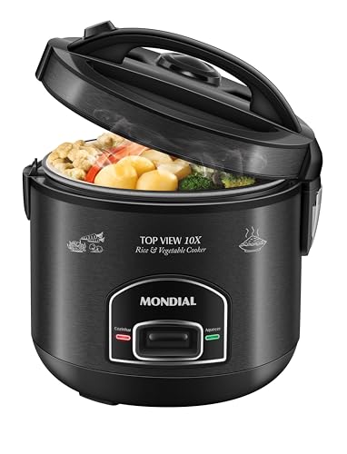 MONDIAL Panela Elétrica Top View 10X, Black Inox, 700W, 220V - PE-30-10X