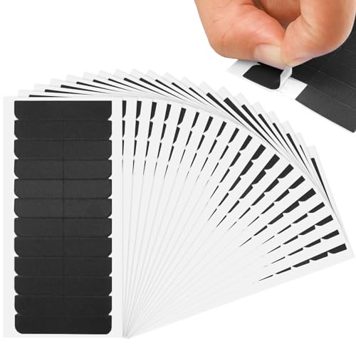 Sekonow 240pcs Hair Extension Tape Double Sided Adhesive Wig Tape Replacement Tape for Hair Extensions, Hair Tape for Extensions, 1.57 x 0.31in, Black