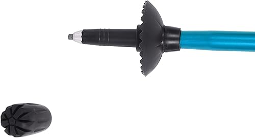 Miniatura 8 de Bastones de senderismo al aire libre, bastón telescópico plegable de aleación de aluminio, equipo de senderismo unisex multifuncional, con soporte