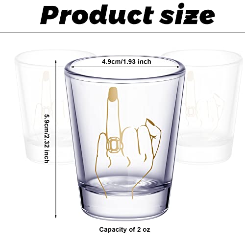 Mimorou Bride And Groom Glasses 2 Pieces Ring Finger Wedding Wine Glasses Funny Bride Wine Glass 2 Oz Wine Glasses Mr And Mrs Engagement Gifts Stemless Wine Glass For Newlyweds Couples #TOP5