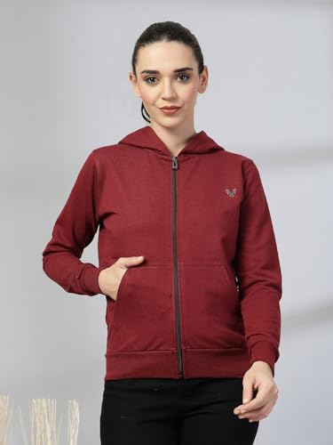 Image of UZARUS Women's Cotton Anthra Sweatshirt Hoodie