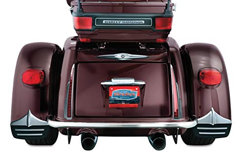 Kuryakyn 7220 Motorcycle Accent Accessory: Rear Wheel Mud Flaps/Splash Guards For 2011-19 Harley-Davidson Trike Motorcycles, Chrome, 1 Pair , Black #TOP5