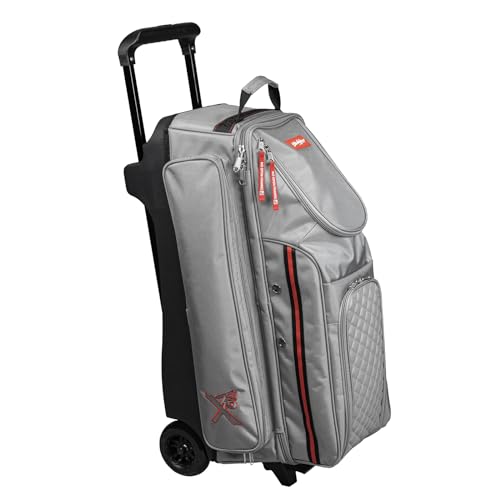 KR Strikeforce Diamond Triple Roller Premium Bowling Bag with 5" Smooth KRuze Wheels2