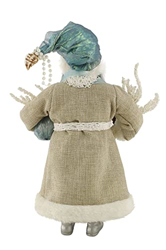 Windy Hill Collection 16" Inch Standing Aquamarine African American Ethnic Santa Claus Christmas Figurine Figure Decoration 161032 #TOP3