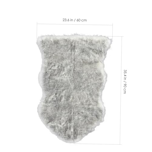 Tapis fausse peau de mouton poisson doux pour réchauffer le sol