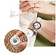 Armband für Huawei Watch GT 4/GT 5 41mm Leder Uhrenarmbänder, 18mm Armbänder Echtleder Ersatz Lederband für Damen Herren - Weiß