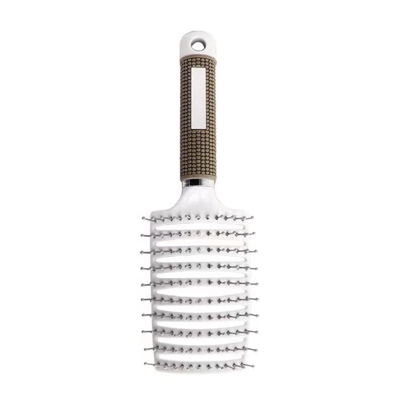 Curved Vented Detangling Hair Brush with Round Glazed Teeth for Curly, Detangling, Wavy Hair - Ergonomic Design with Magnet Suspend Hole - Professional Styling Tool for Curly, Detangling Hair image 4