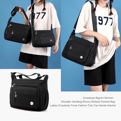 Bolso cruzado para mujer con múltiples bolsillos miniatura 2