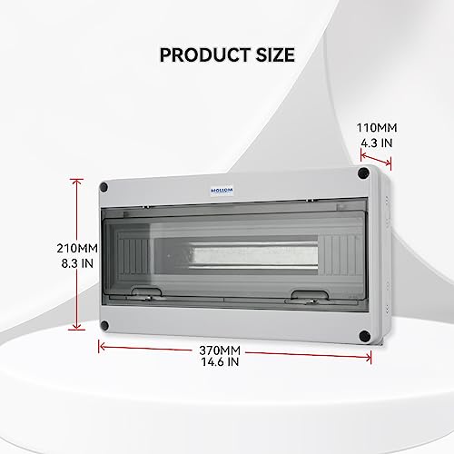 Boîte de protection de distribution étanche IP65 MOLLOM 18 voies MCB - 2