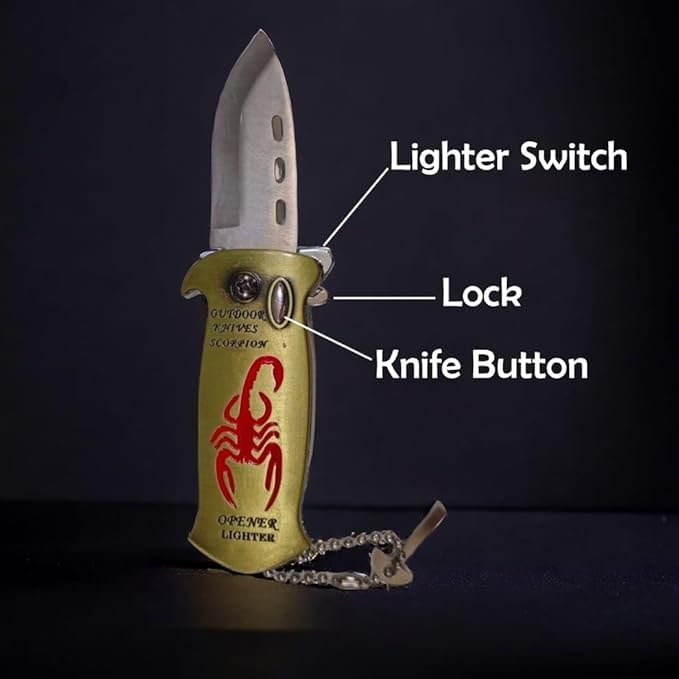 Image of VRINDVASINI Jet Flame Lighter Refillable Windproof Metal Lighter Cigarette Lighter Stylish Look Antique Lighter (Light Gold)
