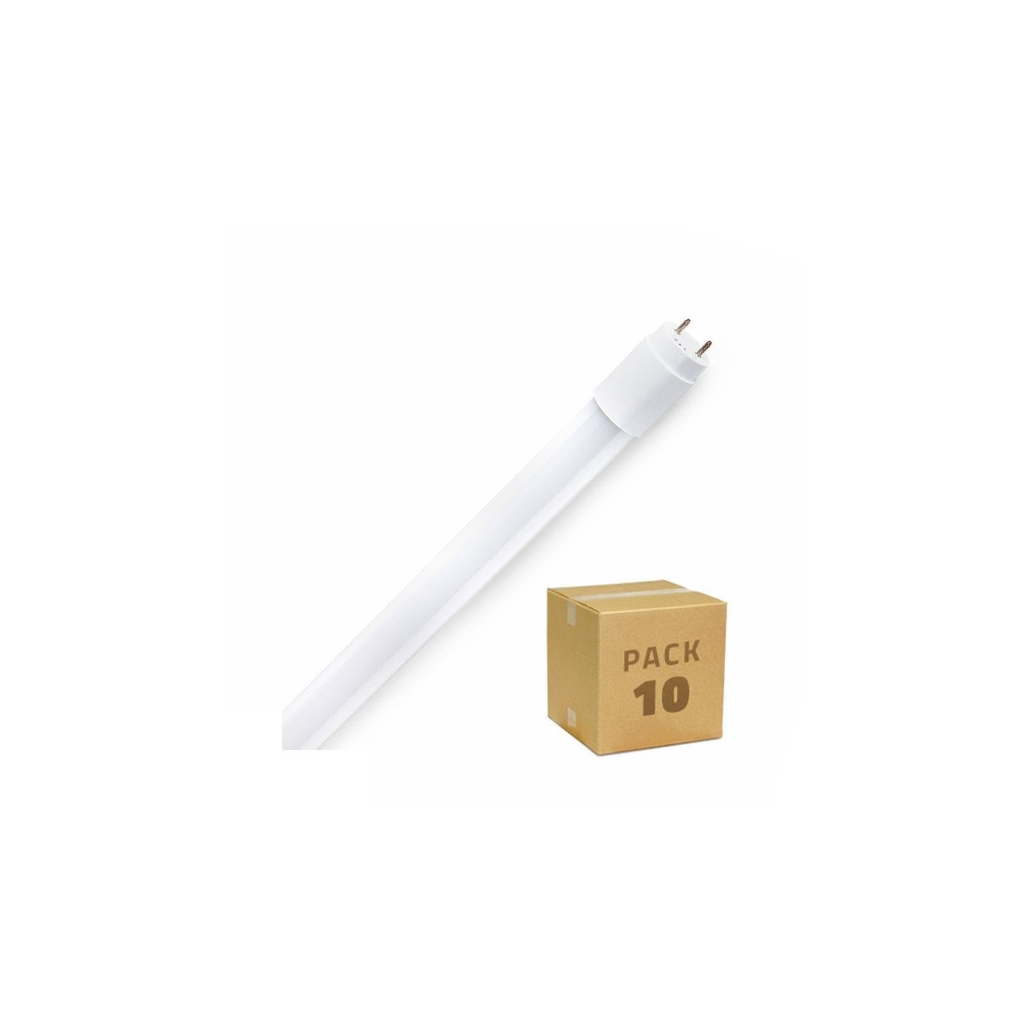 LEDKIA Tubo LED T5 145 cm Cristal Conexión Dos Laterales 18W (Pack 10 un) N | CasquilloT5