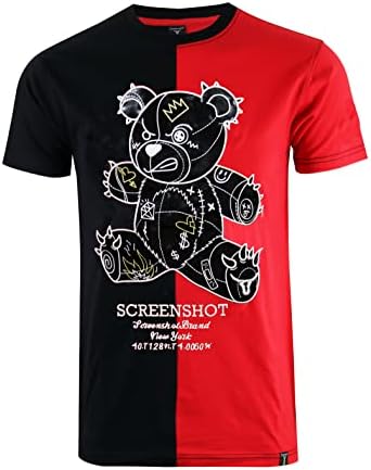 SCREENSHOT Mens Hipster Hip-Hop Premium Technique Tees – Stylish Longline Urban Streetwear Latest NYC Fashion T-Shirts