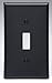 Leviton 80701-E E 1-Gang Toggle Device Switch Wallplate, Standard Size, Thermoplastic Nylon, Device Mount, 20 Pack, Black