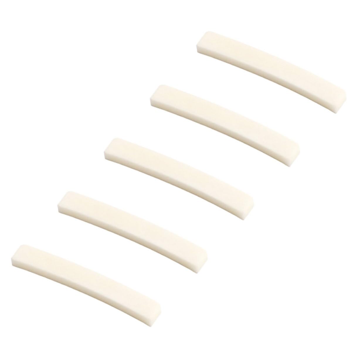 VICASKY Bone Nut Saddle for Guitar 5pcs Guitar Nuts Replacement for Musicians Acoustic Electric