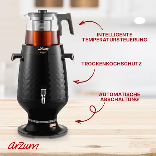 Arzum Ehlikeyf Semowar – Elektrischer Samowar für türkischen Tee