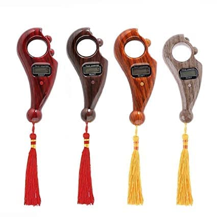 Universal Buyer ABS Plastic Digital Finger Hindu Mala Mantra Jap Tasbeeh Misbaha Islamic Muslim Buddha Counter for Prayer God Name Remember Beads (Multi Colour- 1 Piece) (Digital Finger Counter)