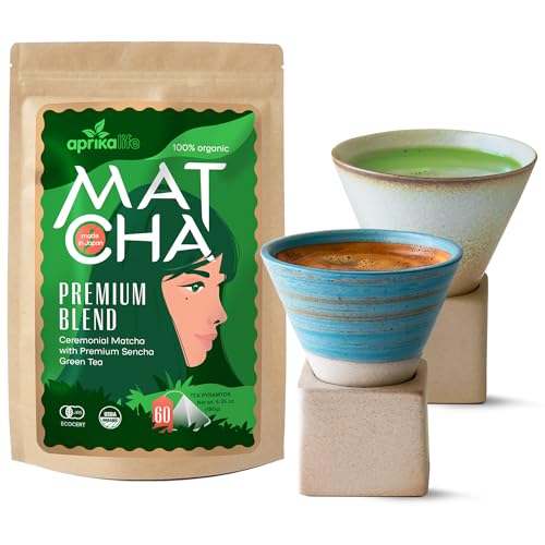 Té Matcha japonés con 2 tazas de café 200 ml miniatura 1