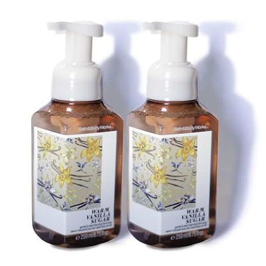 Bath and Body Works Gentle Foaming Hand Soap, Warm Vanilla Sugar 8.75 Ounce (2-Pack), presentation may vary.